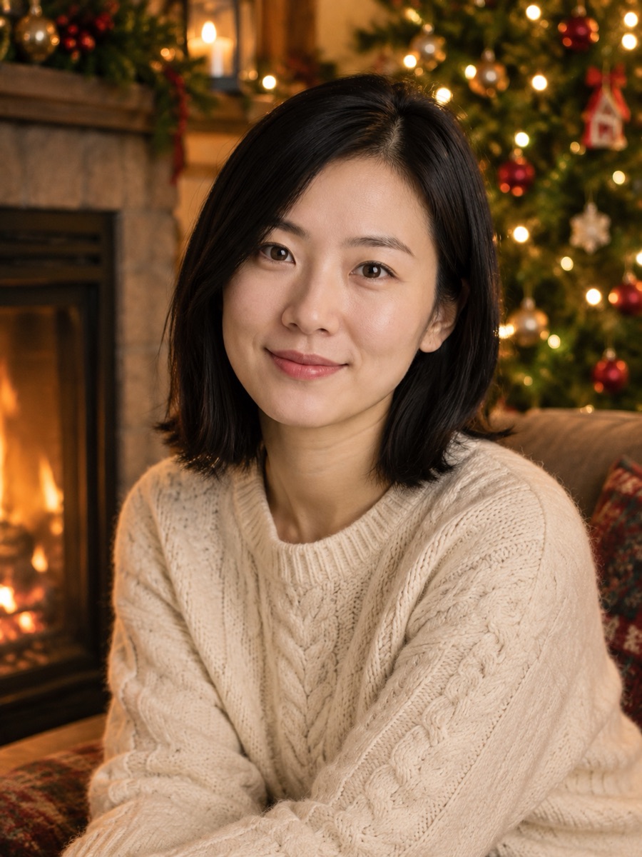 Cozy Fireplace sample portrait